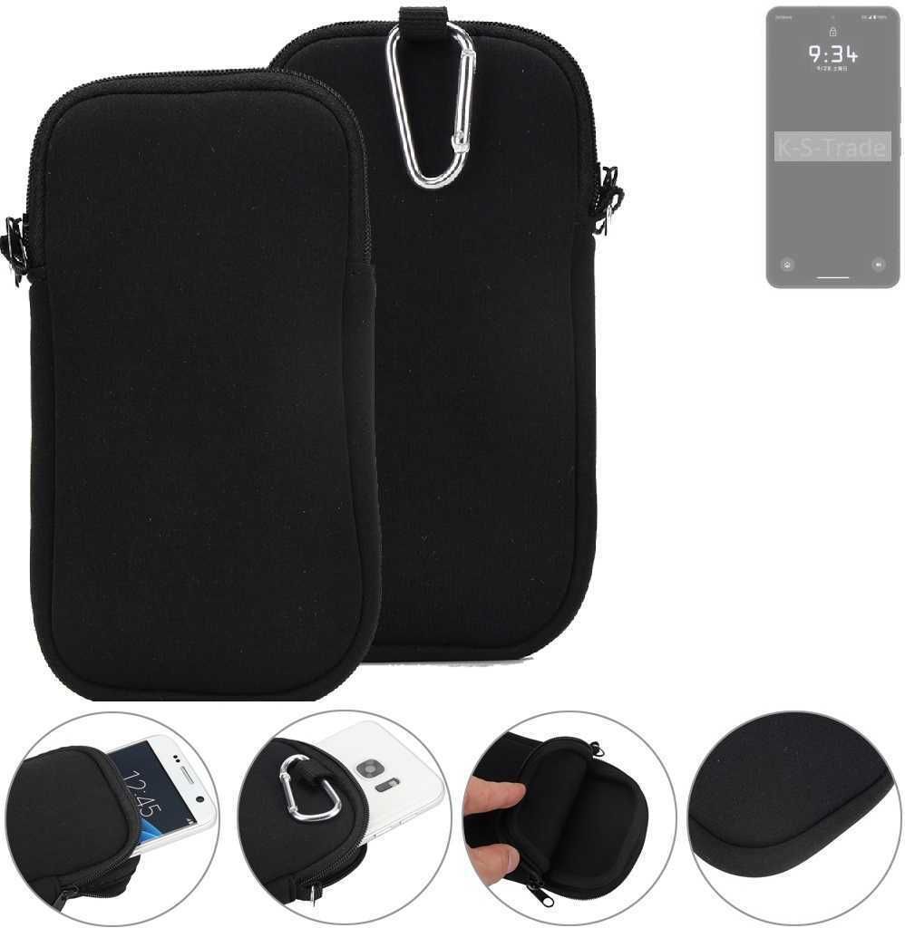 K-S-Trade Neopren-Hülle Handyhülle kompatibel mit Leica Leitz Phone 3 Schutzhülle Neoprenhülle Sleeve Schutz-Hülle Gürtel Tasche Case Holster