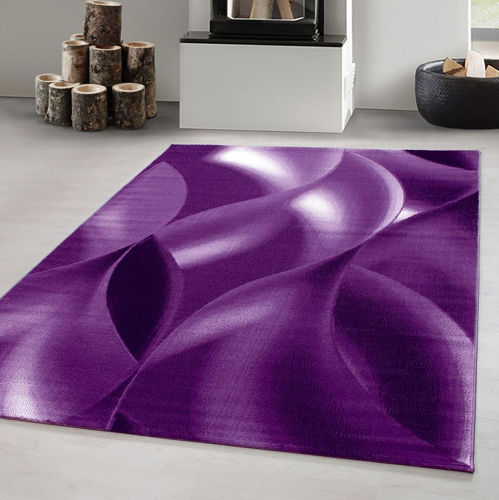 Carpetsale24 Kurzflor Teppich Wohnzimmer Modern Abstrack Design, Rechteckig Teppich, Weich und Pflegeleicht, Grösse: 140x200 cm