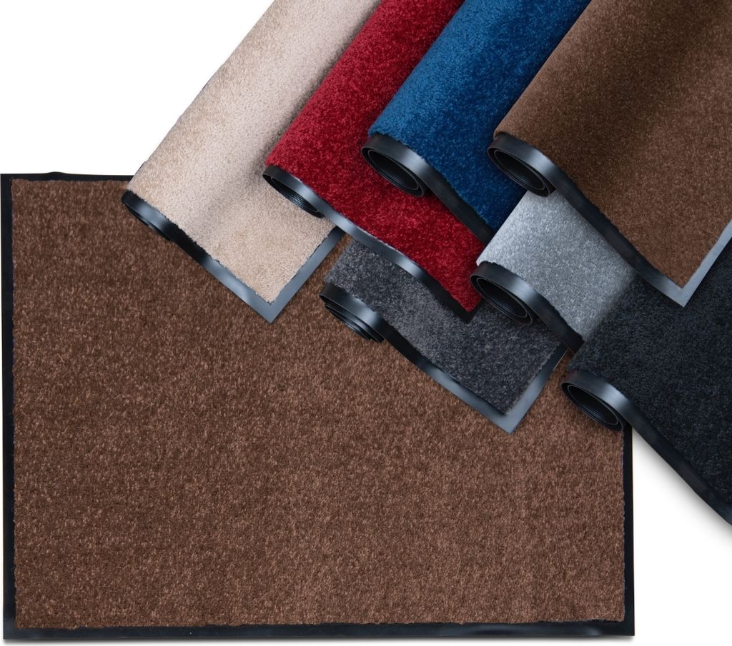 Opticlean -Schmutzfangmatte Innen- 40x60 cm - alle Fußbodenarten - Absorbierend- fußmatte -Braun