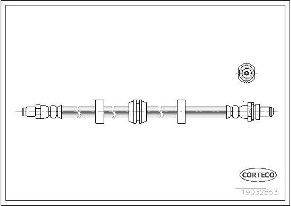 CORTECO 19032853 Bremsschlauch Hinten für FORD MONDEO II Produktbild 