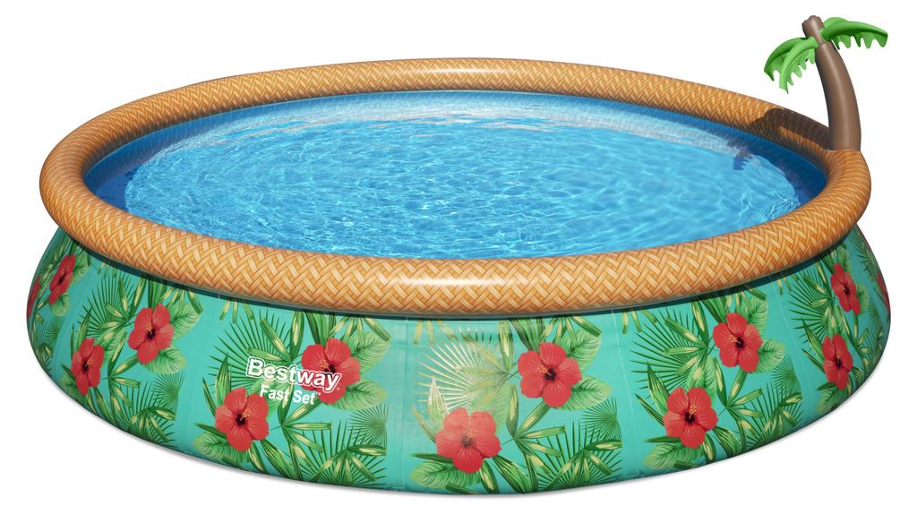 Piscine autoportante avec fontaine - Ronde - D457xH84cm Image du produit 