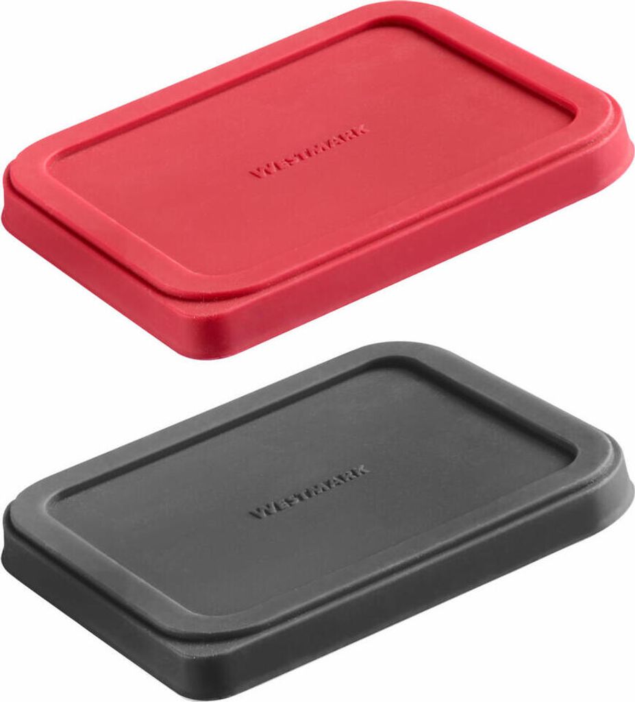 Westmark 2 Frischhaltedeckel, eckig, 10,5 x 8,5 cm, Produktbild 