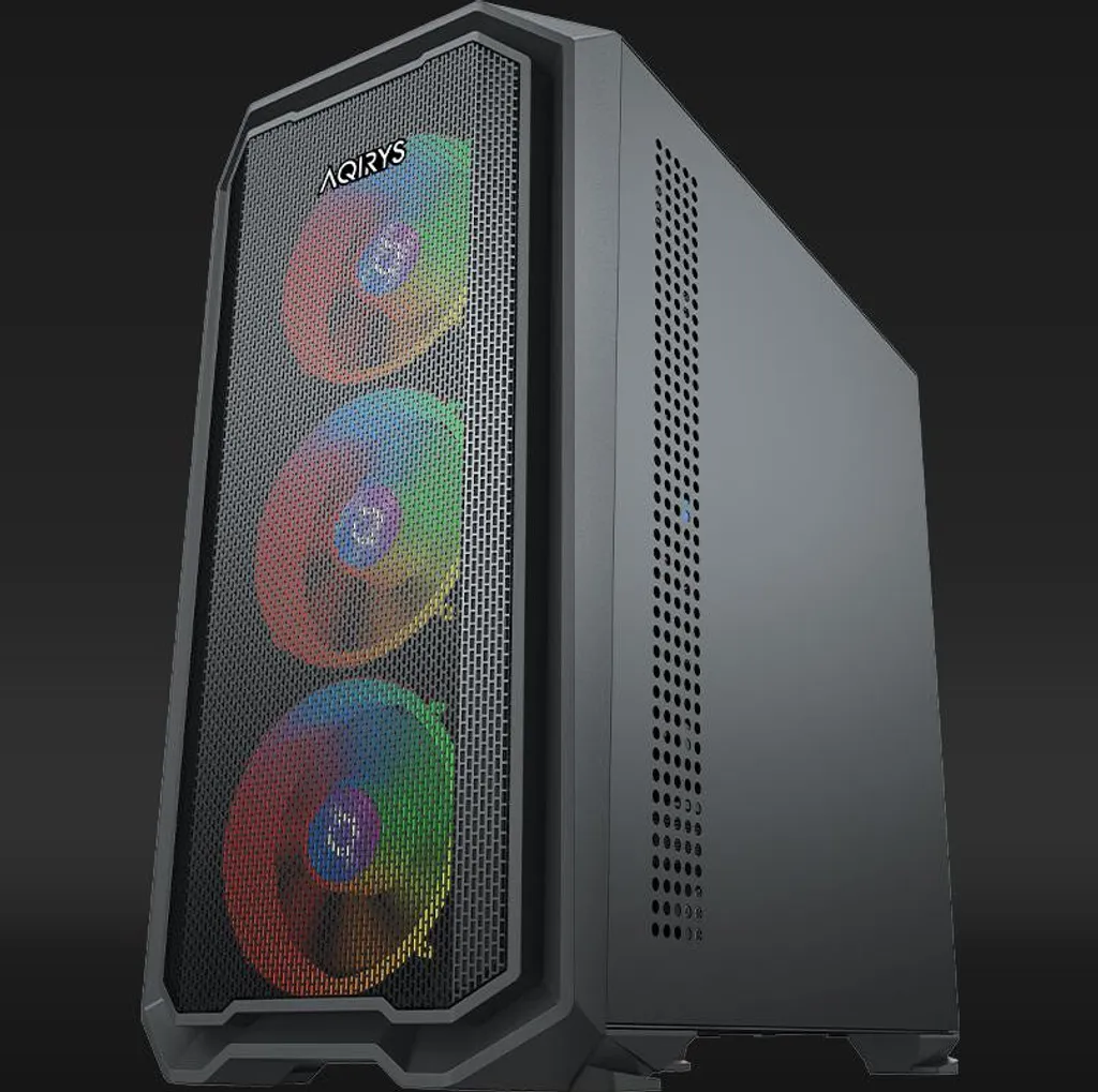 Acquista Aqirys Wezen Midi Tower: Case mATX Nero con Airflow Top