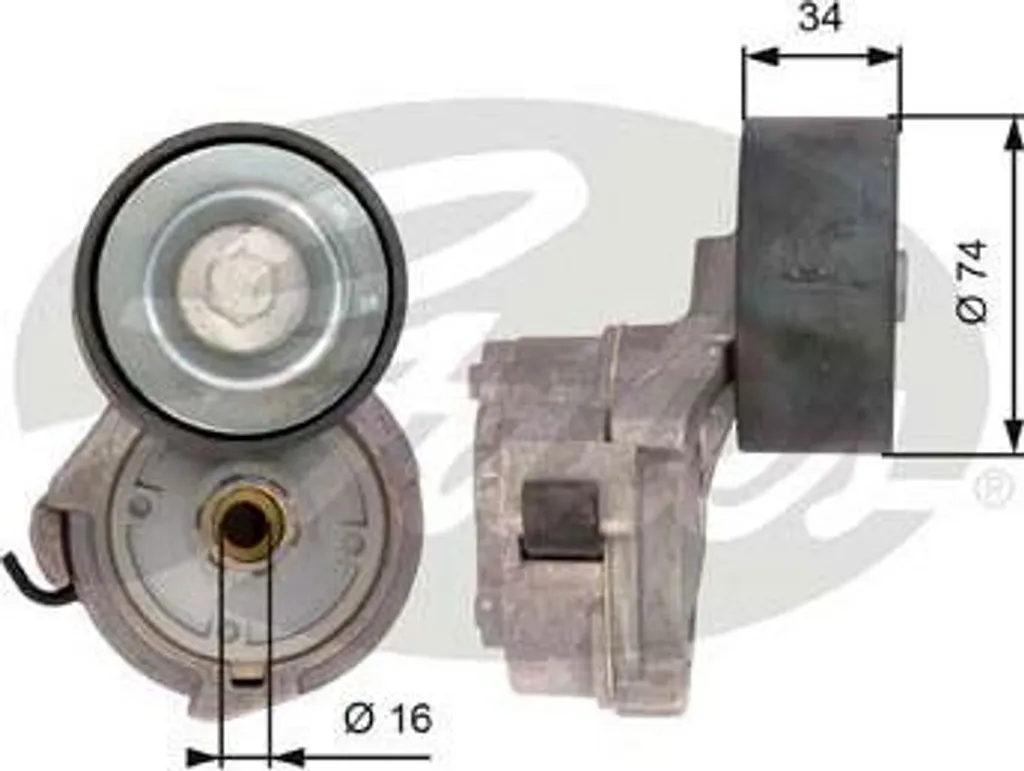 Tendeur de courroie GATES T38559 pour Vario OE 9062000270 Qualité