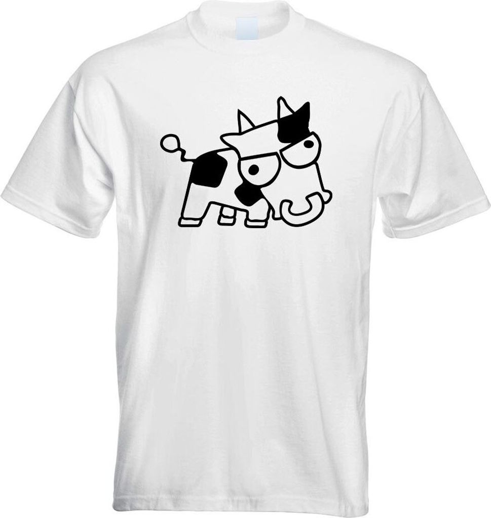 Kiwistar - T-Shirt - Weiss - Drift Cow mit Text sauer Kuh Herren Funshirt Bedruckt Design Sprüche Spruch Motive - mit Motiv Bedruckt - Funshirt De...