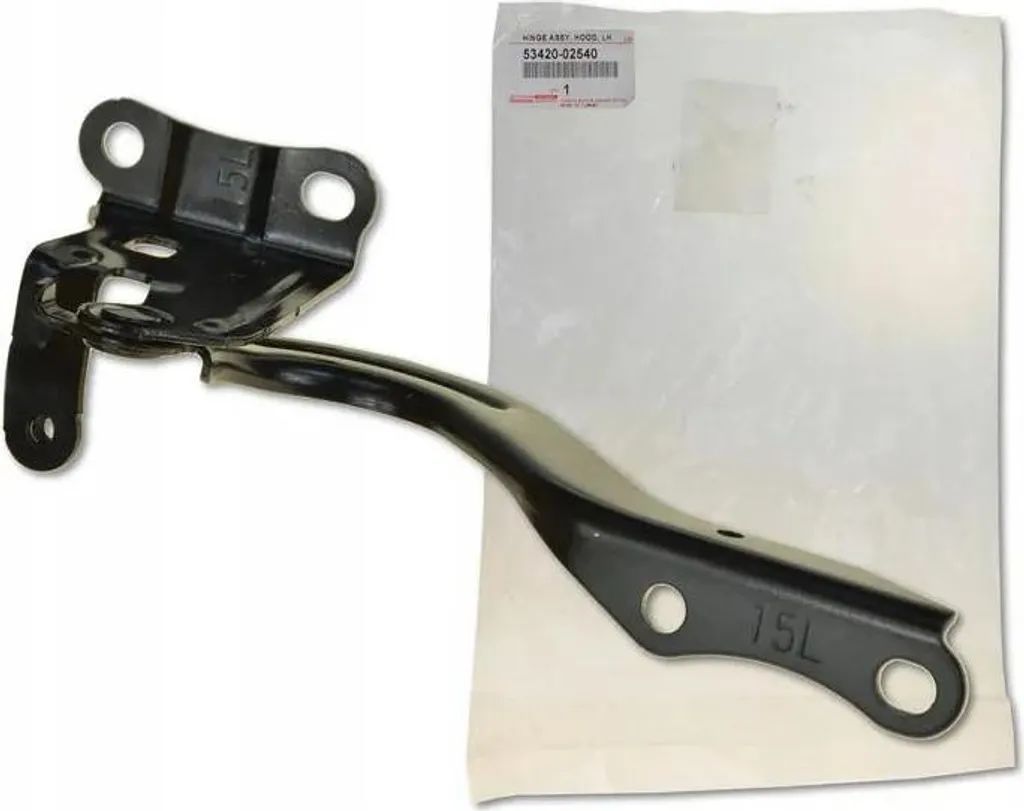 Charnière de capot gauche Toyota Corolla en acier renforcé noir