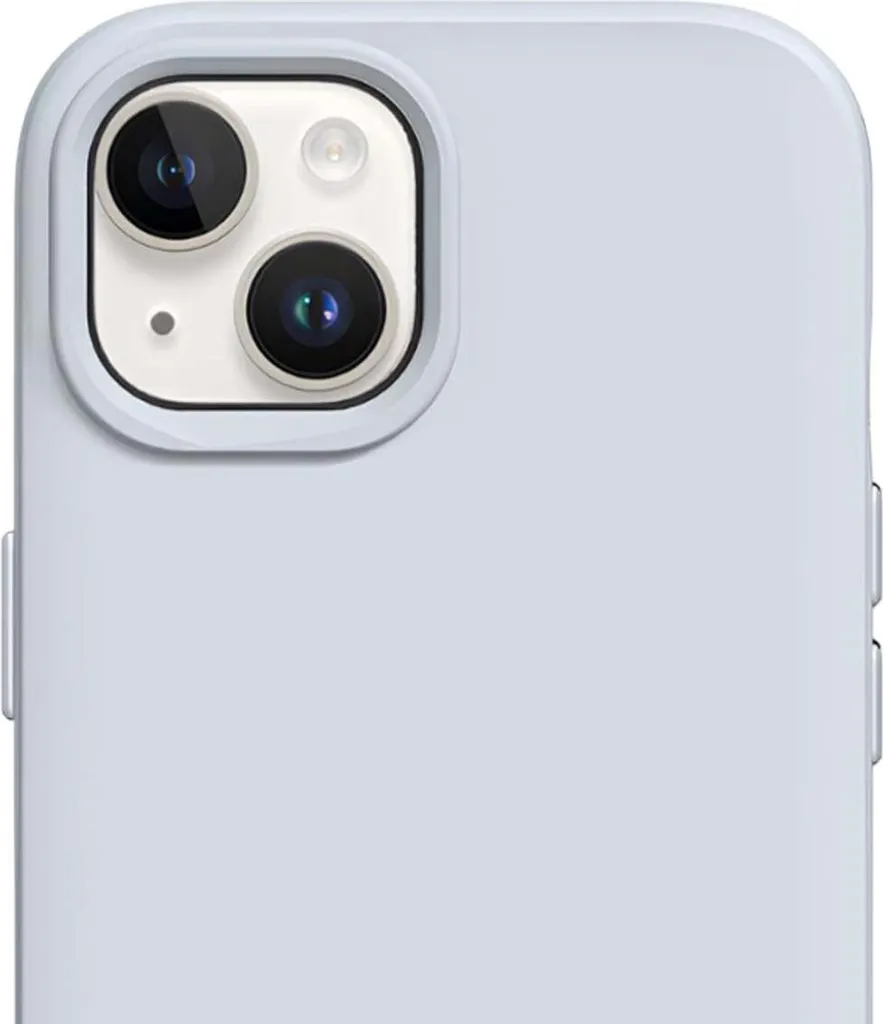 Coque iPhone 15 Plus RhinoShield Soft Case en silicone gris anthracite - 3