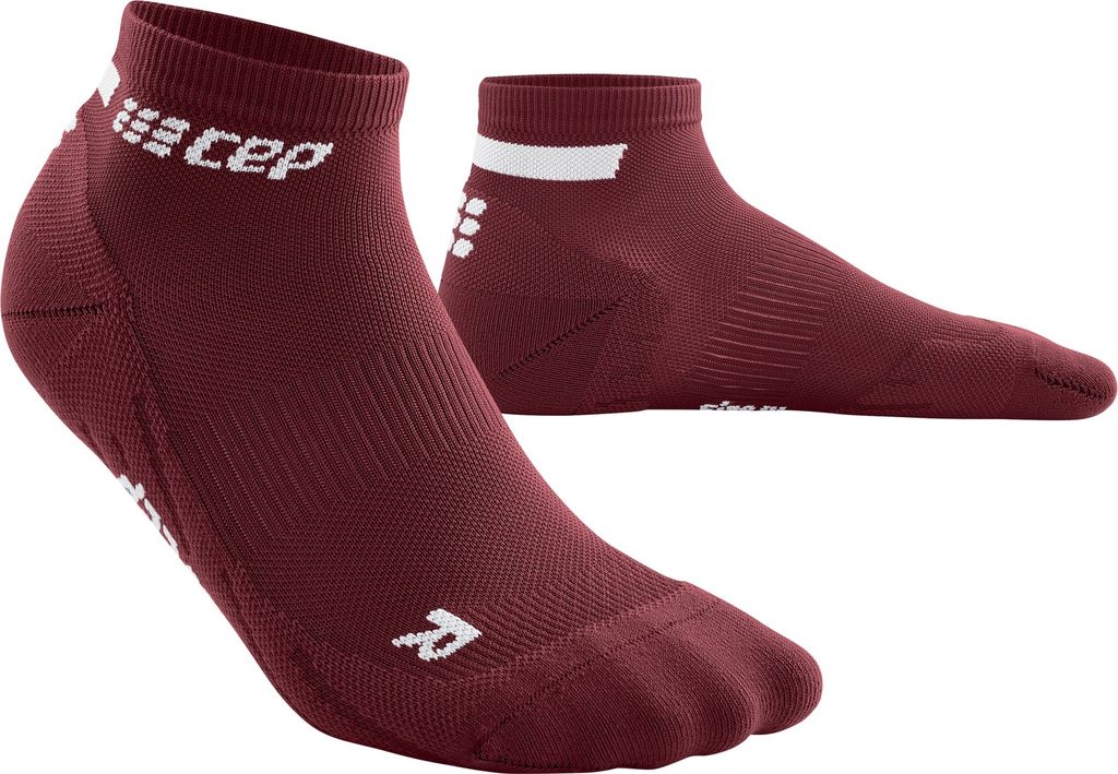 CEP THE RUN low cut socks men dark red | WP3A8R, Größe:3 Produktbild 