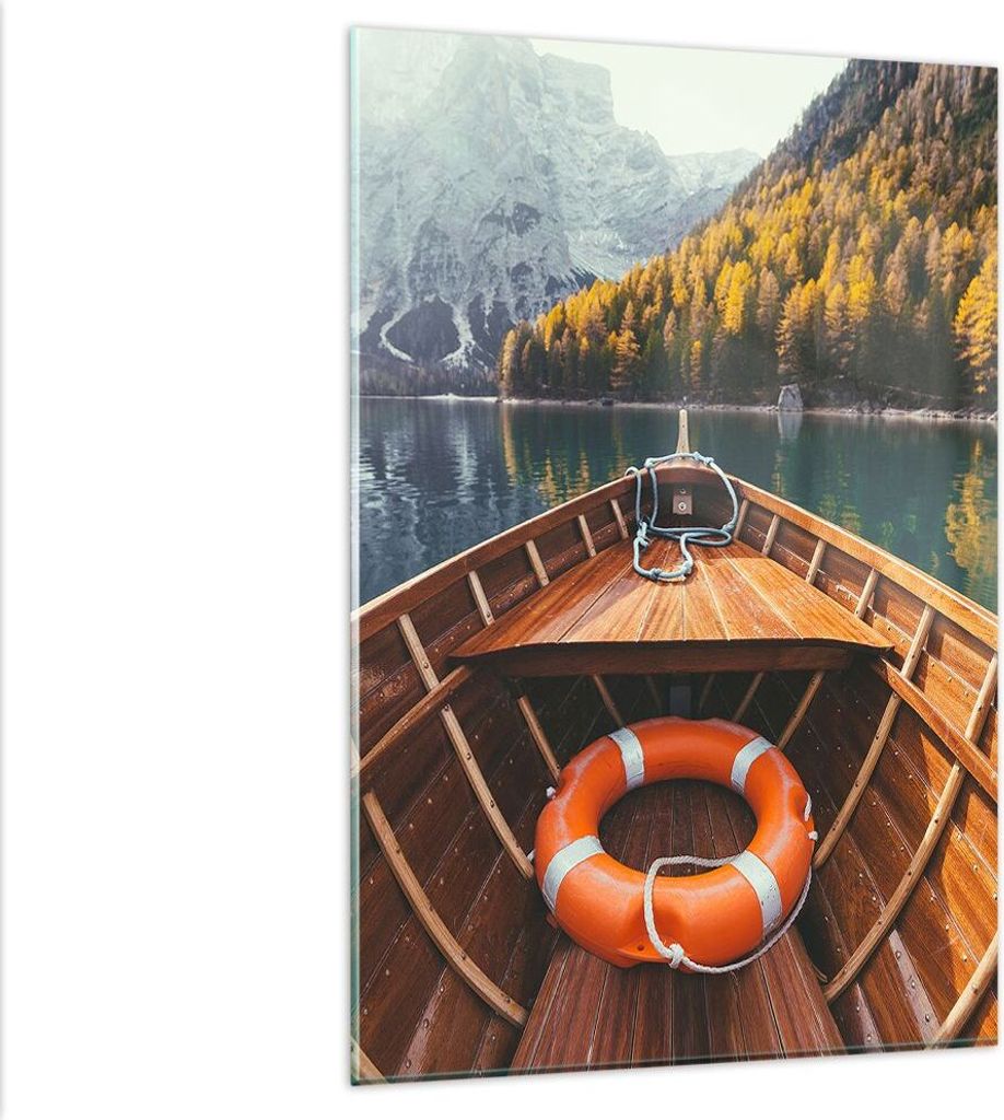 Bilder auf glas - Einteilig - £ódŸ Berge Kajak - 80x120cm - Produktbild 