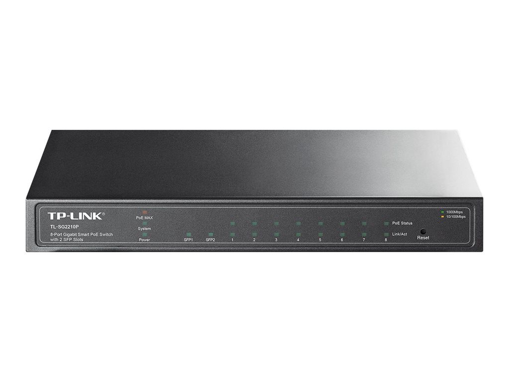 TP-Link TL-SG2210P 8-Port Gigabit PoE+ verwalteter Netzwerk-Switch
