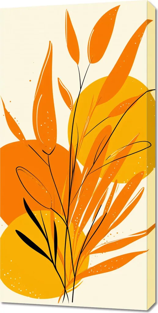 Toile Vibration estivale 50x100 cm - Couleurs vives et finition mate