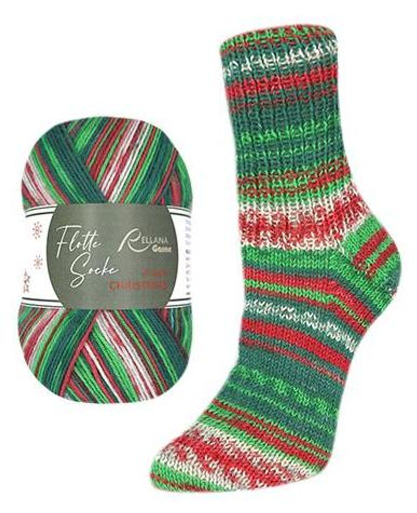Christmas Sockenwolle von Rellana, Edition 2025,100 Produktbild 