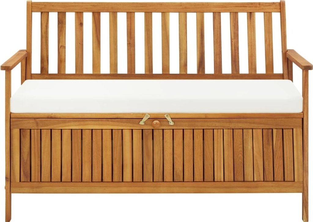 vidaXL Garten Aufbewahrungsbank Akazienholz Massiv 120 x 63 Produktbild 