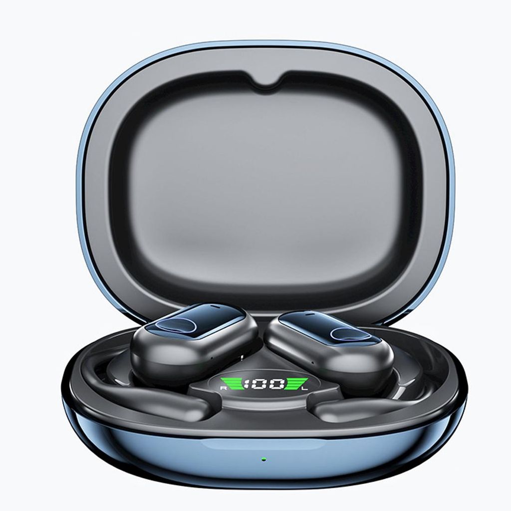 Open Ear Bluetooth 5.4 Kopfhörer Q17 mit AI Übersetzung, Sport Ohrbügel Headset, Touch Steuerung, Stereo Sound, 10 m Reichweite