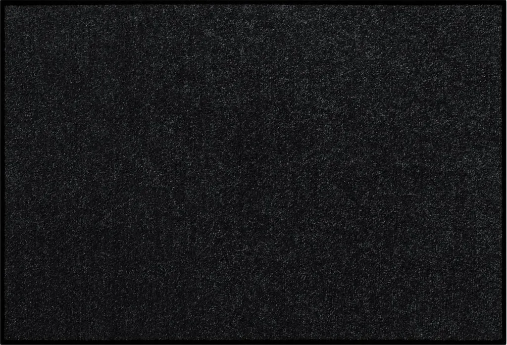 Paillasson d'entrée noir 40x60 cm pour couloir et cuisine - Tapis lavable