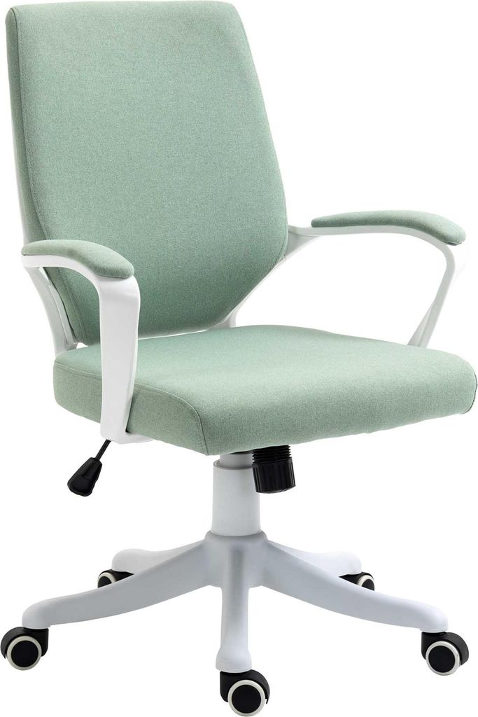 Bürostuhl Schreibtischstuhl Home-Office-Stuhl mit Wippenfunktion Rückenlehne höhenverstellbarer dick gepolstert ergonomisch 360°-Drehräder Pol...