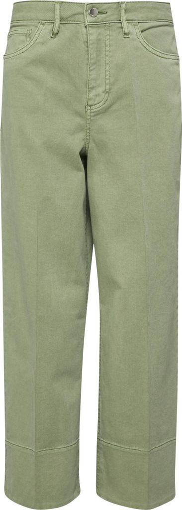 s.Oliver Culotte-Jeans Hose High Rise Wide Leg Grün Größe 38 mit Bügelfalten