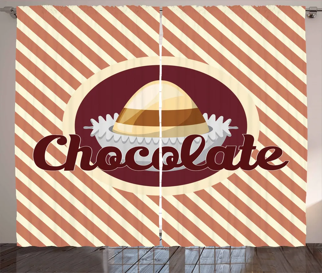 Tenda Lavabile ABAKUHAUS Buon Appetito 280x245 cm Marrone