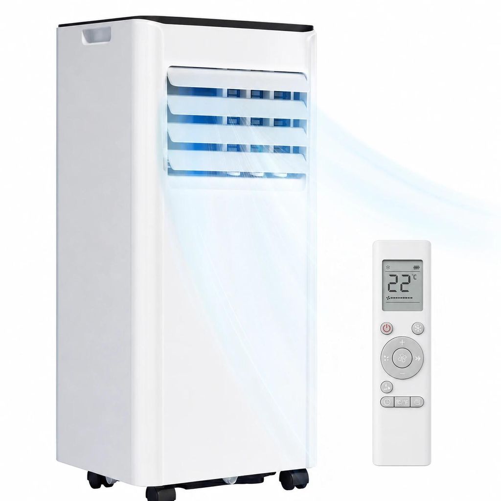 Temprium 9000 BTU mobile Klimaanlage, 4-in-1 Kühlfan Produktbild 