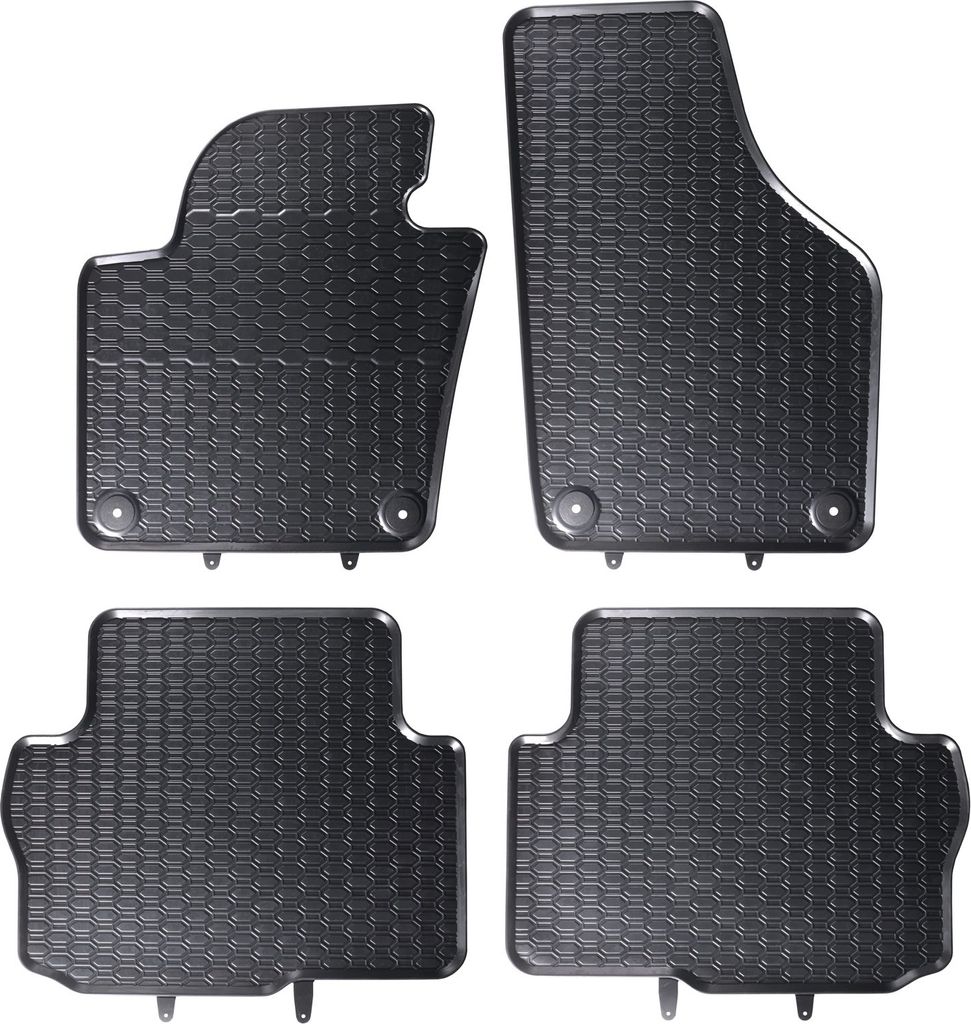 GH Gummifußmatten Set für Seat Alhambra II + VW Sharan II