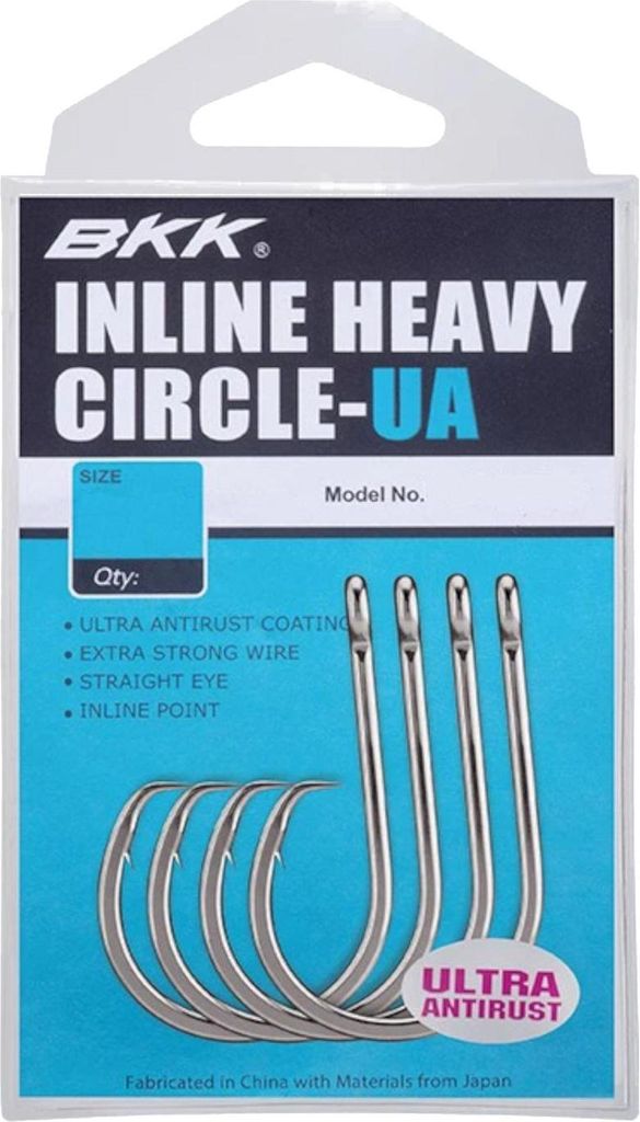 BKK UA Inline HEAVY CIRCLE - Circle Hook, Größe/Packungsinhalt:Gr. 7/0 / 5 Stück