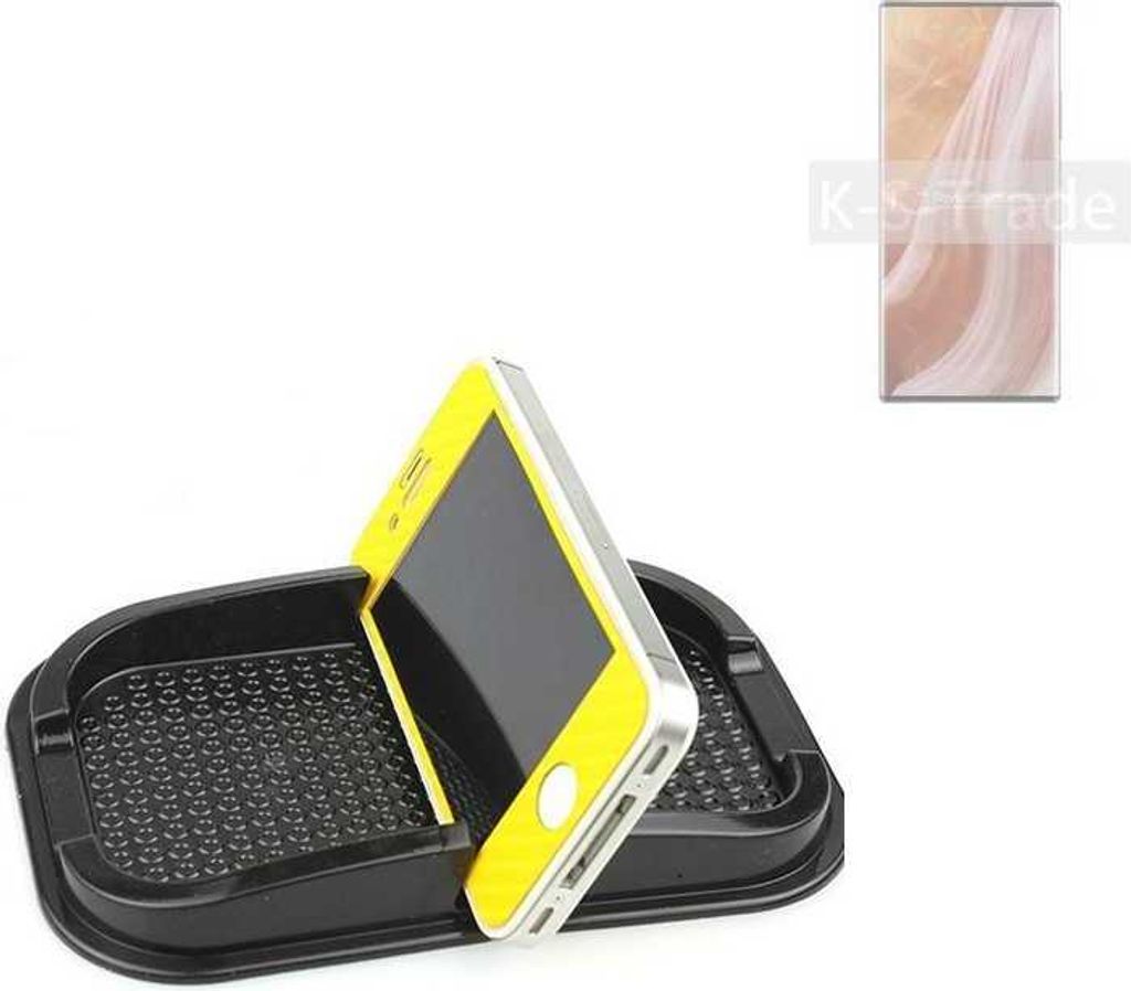 K-S-Trade Auto Anti Rutsch Matte Smartphone-Halter kompatibel mit ZTE Axon 40 Ultra Haft Pad Armaturenbrett Handy-Halterung Silikon