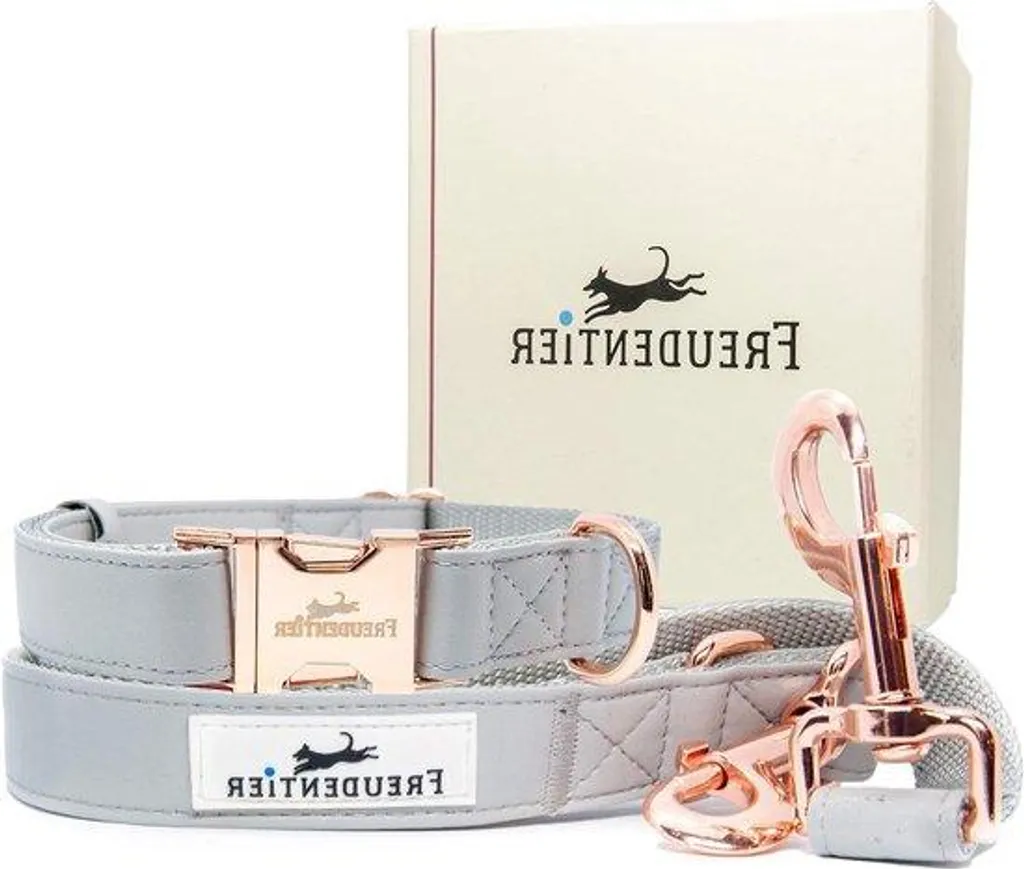Collier et laisse imperméables Hyde Park avec coffret cadeau