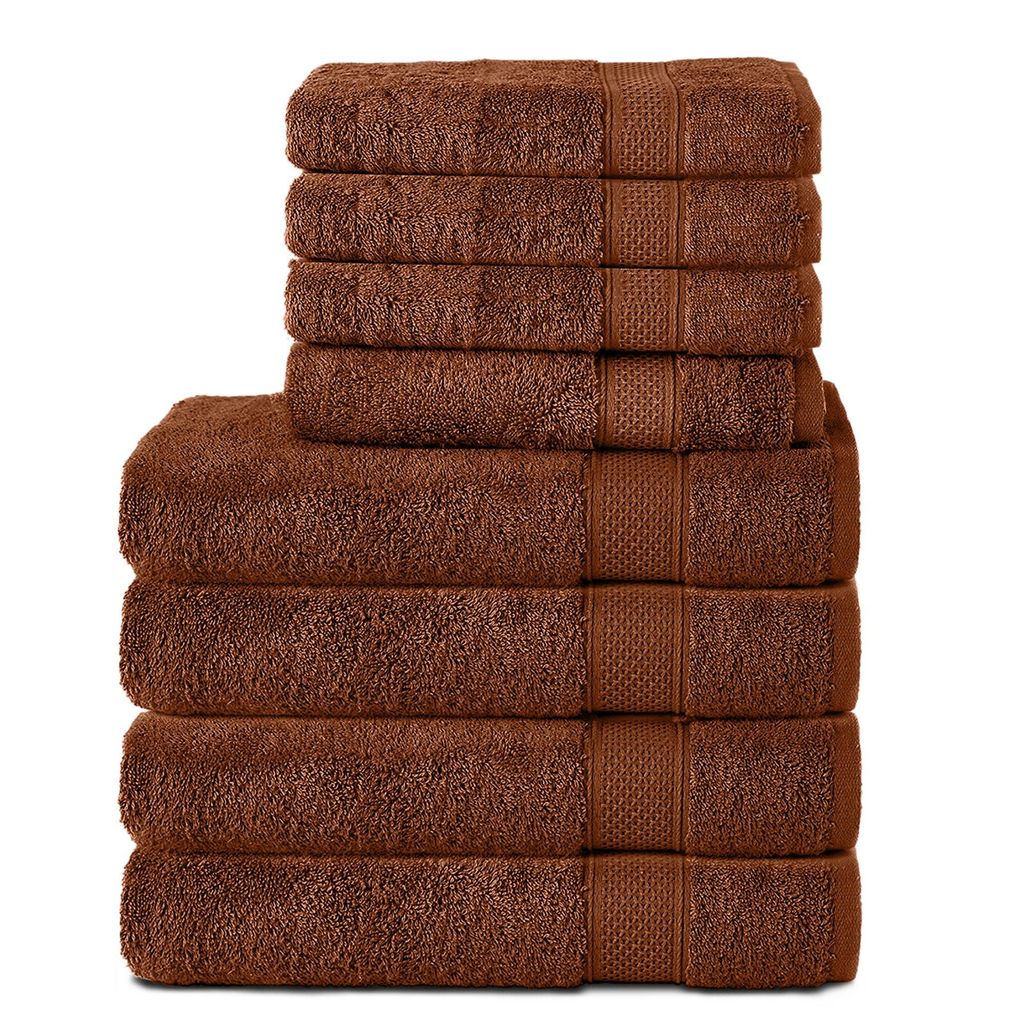 Komfortec 8er Handtuch Set aus 100% Baumwolle, 4 Badetücher Produktbild 