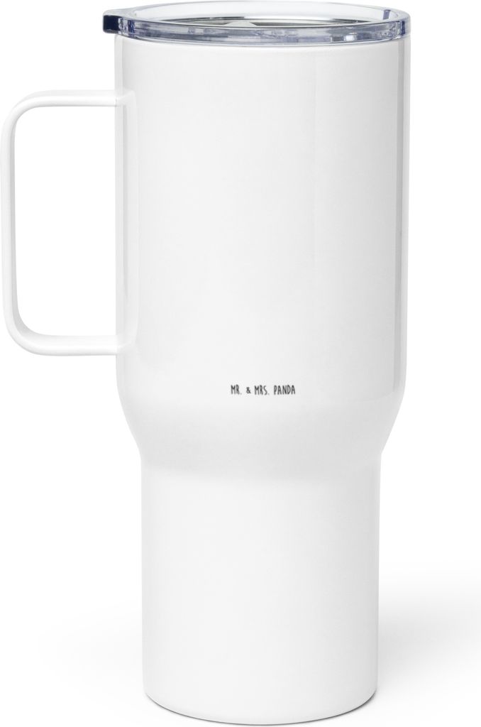 Mr. & Mrs. Panda Teetasse Individuell - Weiß - Geschenk, thermosbecher, Mehrwegbecher, Kaffee-to-go-Becher, Edelstahl Tasse, Teebecher, To-Go-Becher