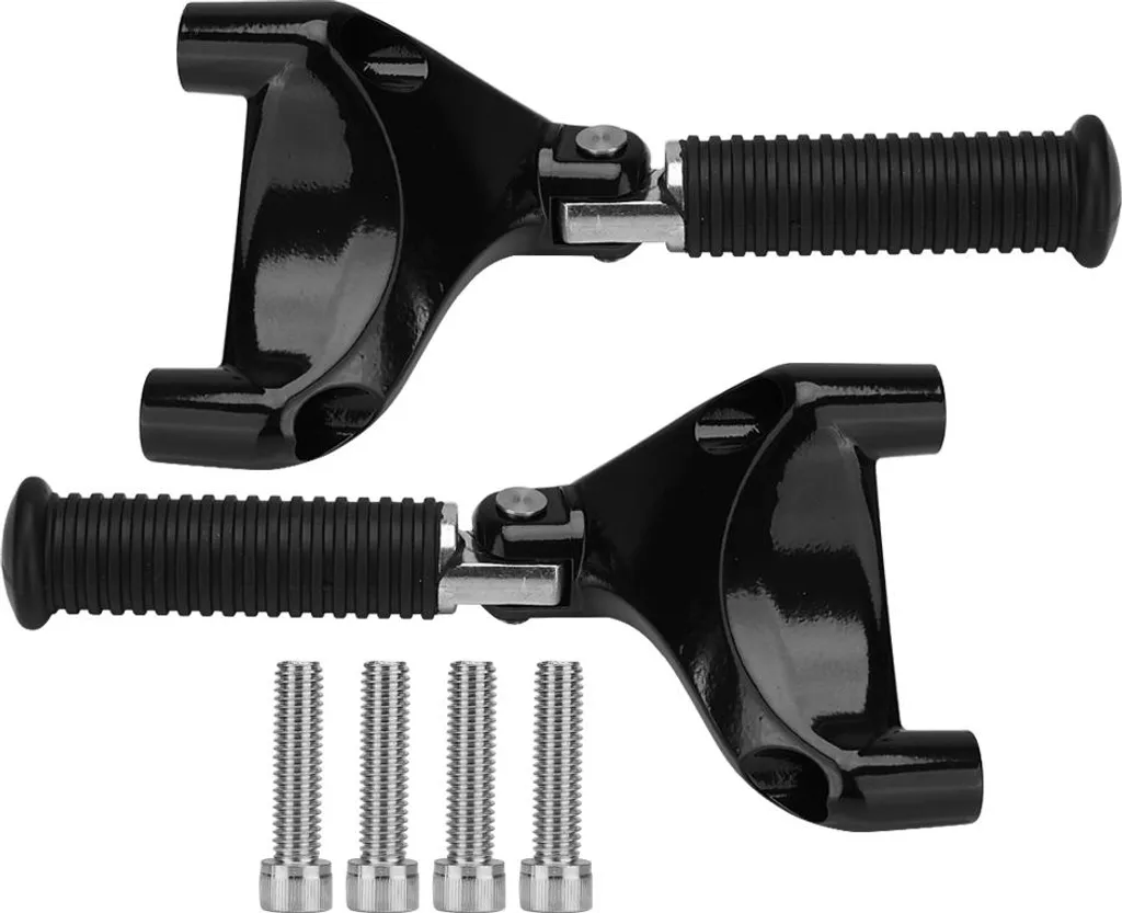 Repose-pieds passager Sportster 883 1200 XL 2004-2013 aluminium noir CNC