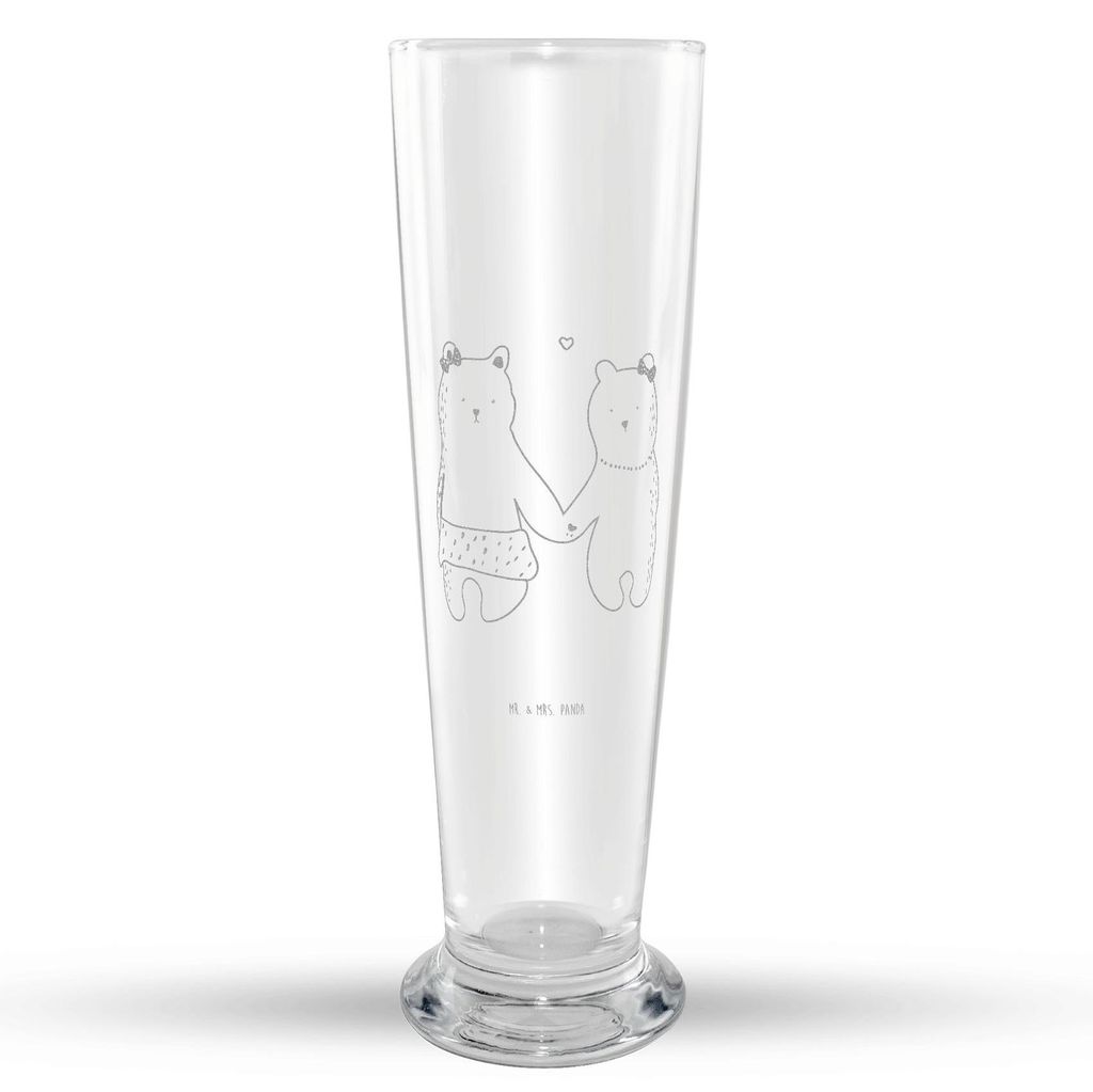 Mr. & Mrs. Panda Weizenbier Glas Bär Freundin - Transparent - Geschenk, Beste Freund Liebe Liebesbeweis Verliebt Kumpel Kumpeliene, Mr Mrs Weizeng...
