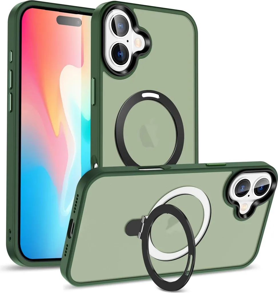Cover iPhone 16 MagSafe con Anello - Protezione Cool e Magnetica