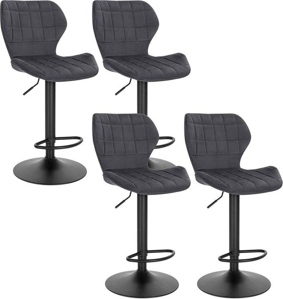 WOLTU Barhocker 4er Set höhenverstellbarer 360° Drehstuhl Produktbild 