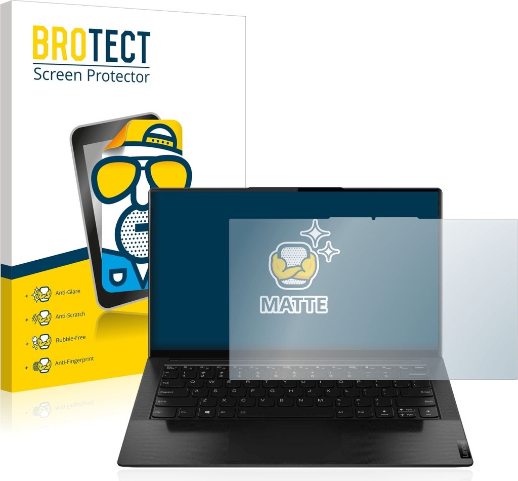 BROTECT Schutzfolie für Lenovo Yoga Slim 9i 14" 16:9 Displayschutz Displayschutzfolie Folie Matt Entspiegelungsfolie