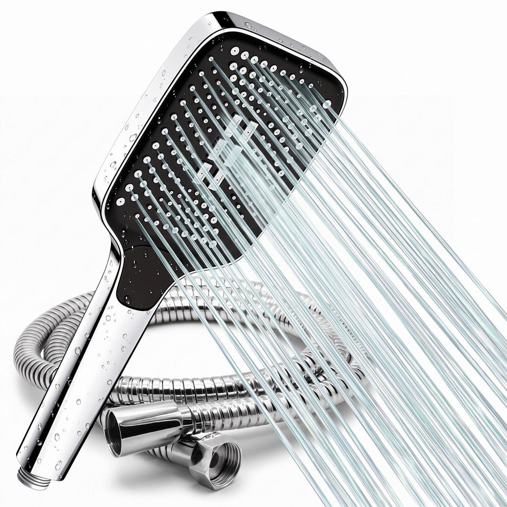 Duschkopf, Hochdruck Duschbrause, Handbrause mit 3 Produktbild 