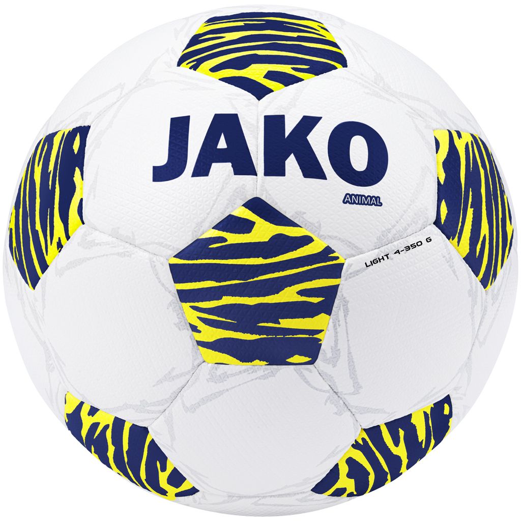 JAKO Unisex Lightball Animal, Colore:bianco/navy/giallo Immagine del prodotto 
