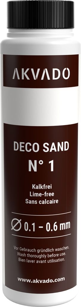 Akvado Natursand Dekosand Aquariensand Bodengrund für Aquarien Aquarium Deko Sand N°1 0,1-0,6 mm