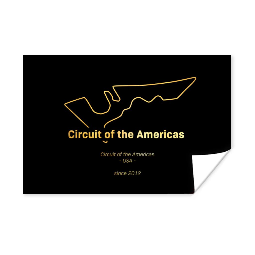 MuchoWow Poster Vereinigte Staaten - F1 - Rennstrecke 120x80 cm - Bilder