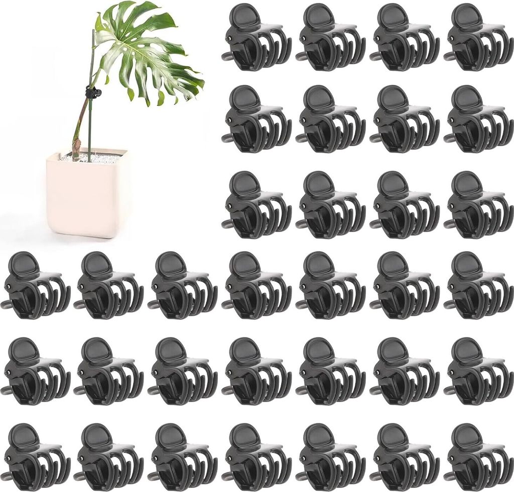 50 Stück Orchideen Klammern Pflanzenclips, Kunststoff Produktbild 