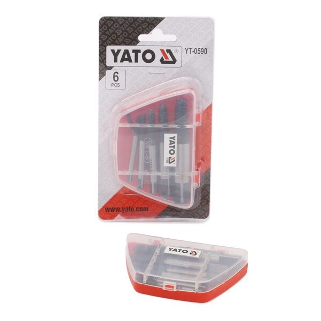 Yato YT-0590, Schraubenausdrehersatz, - Ø3-6mm x 52mm - Produktbild 