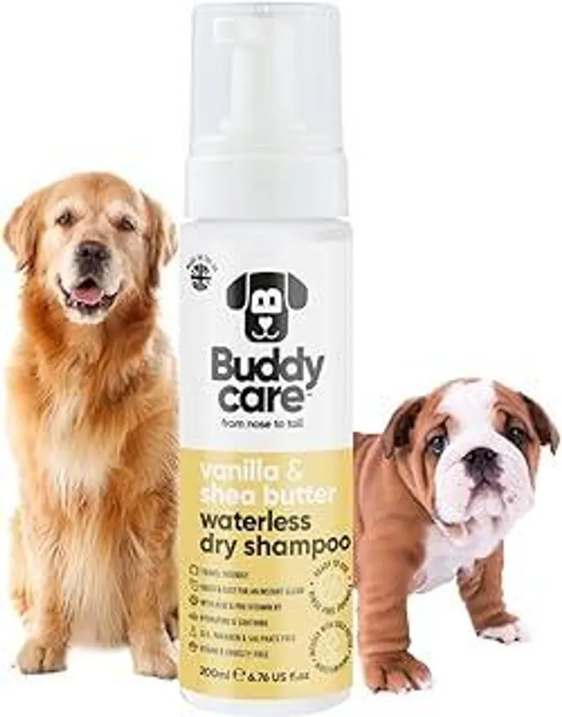 Buddycare Dry Shampoo Cani 200ml | Vaniglia e Karité Premium - 1