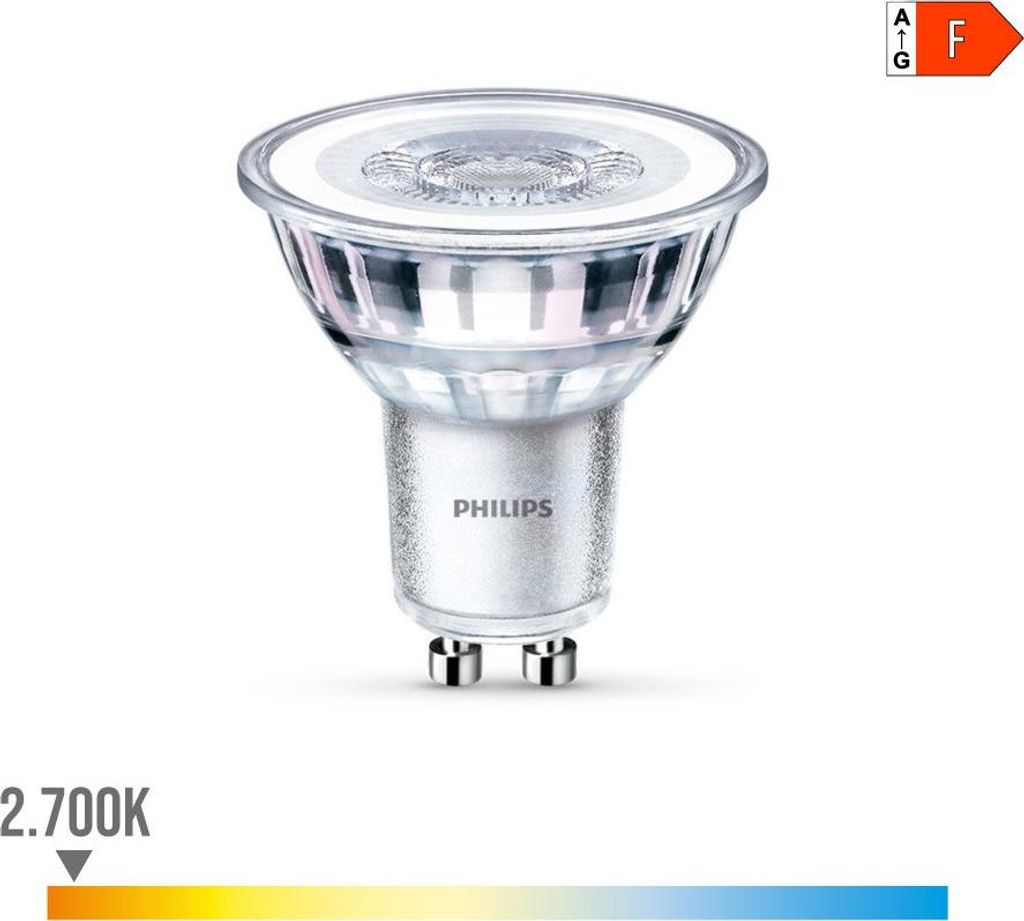Ampoule Led Gu10 4.6w 390lm 2700k Lumière Chaude ø5x5.4cm Image du produit 