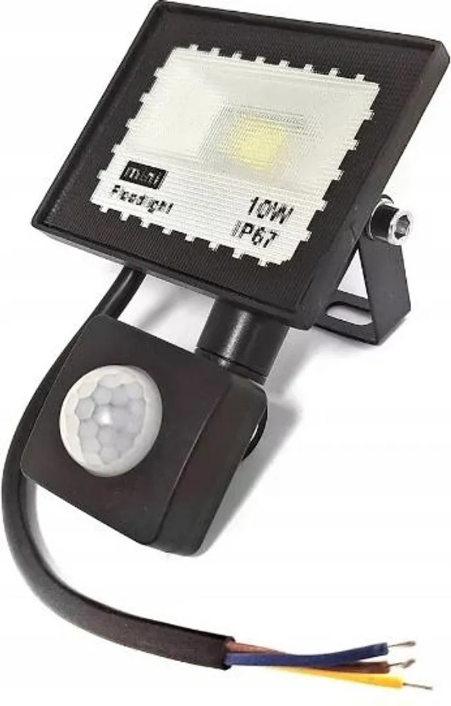Projecteur halogène 10W anti-intrusion avec détecteur pour entrée - 10