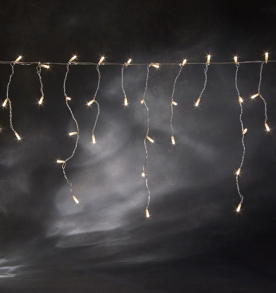 Konstsmide - Microlight Eisregen Lichtervorhang, 100 klare Produktbild 