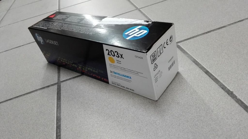 HP LaserJet 203X Gelb Original -Tonerkartusche mit hoher Produktbild 