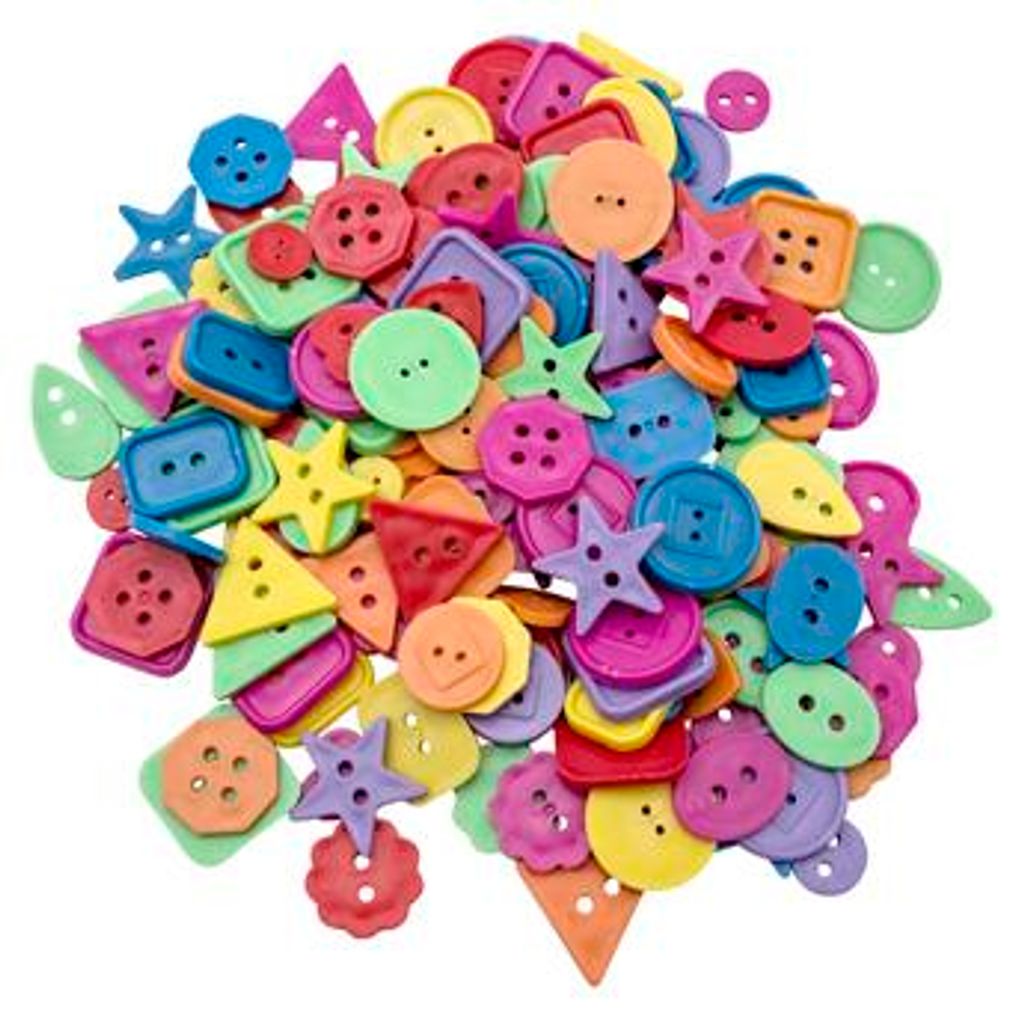 EDUPLAY 370133 Bunte Knöpfe (450 g)