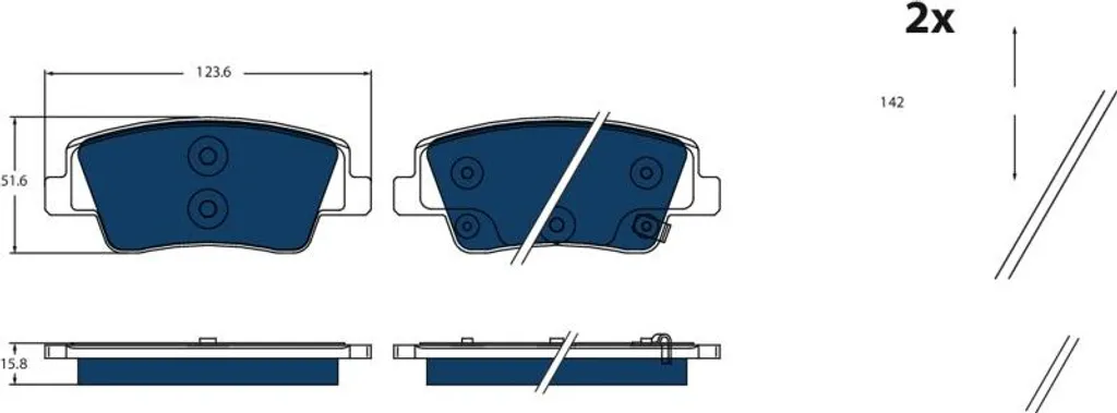 Plaquettes de Frein Hyundai Ioniq pour Trajets Urbains