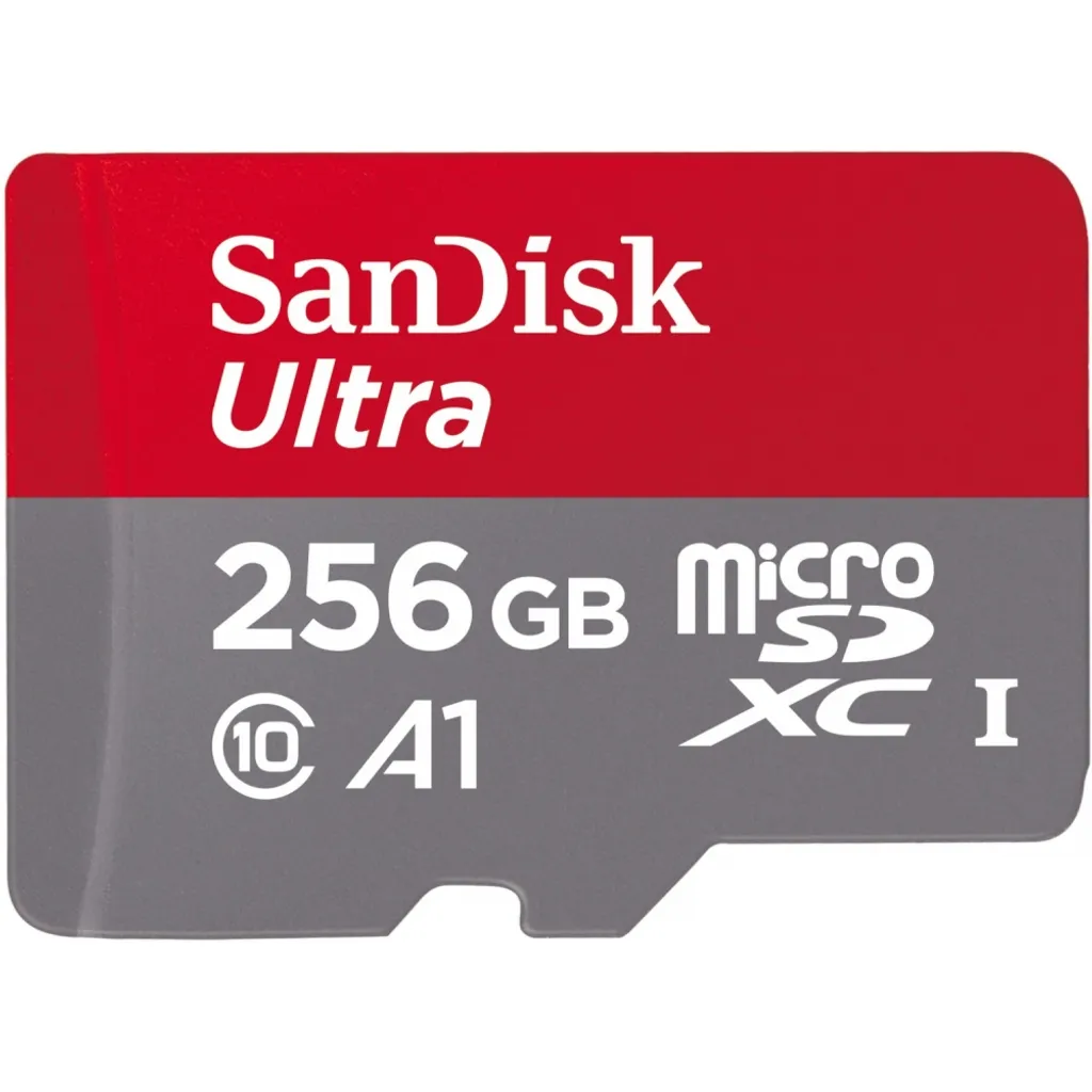 Extension Mémoire 256 Go pour Mobile et Application A1 SanDisk Rouge