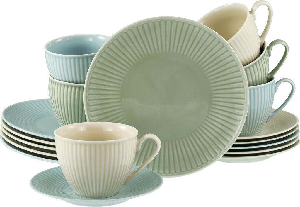 CreaTable, 24032, Valencia Pastell, Kaffeeservice 18-tlg, Obrázok produktu 