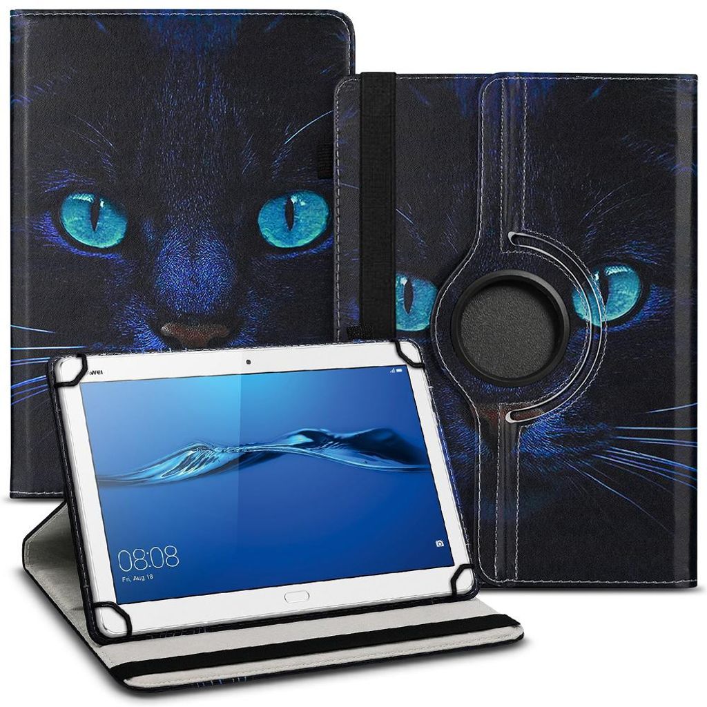 Tablet Hülle für Huawei Mediapad T1 T2 T3 T5 10 Tasche Schutzhülle 360 DrehbarFarben:Motiv 3